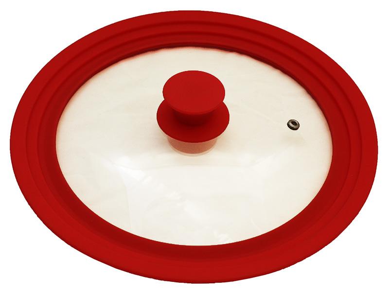 

Крышка Spain Red 18/20 / 22см стеклянная с силиконовым ободком Vitrinor DP38707