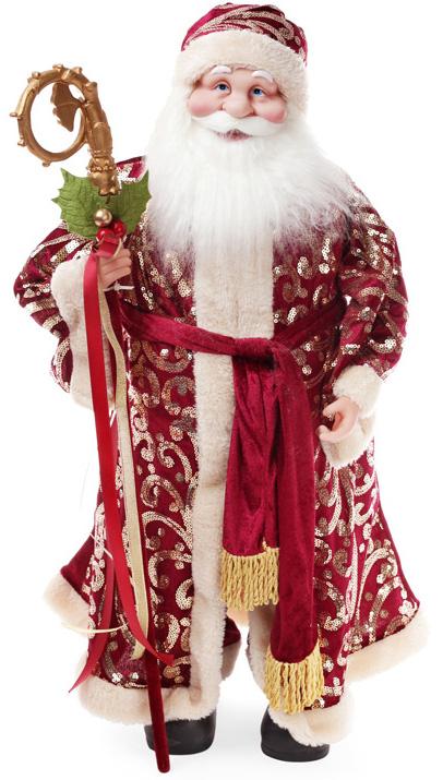 

Новогодняя игрушка Santa Клаус с посохом 61 см, красный Bona DP42695