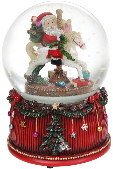 

Сувенирный шар Санта на карусели 20см, музыкальный Bona DP69552