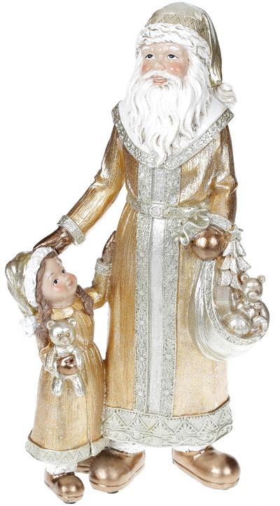 

Фигура Santa с малышкой Gold 18х12.5х35 см, полистоун Bona DP43241