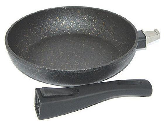 

Сковородка Cosmic Black диаметр 26см со съемной ручкой Fissman DP36062