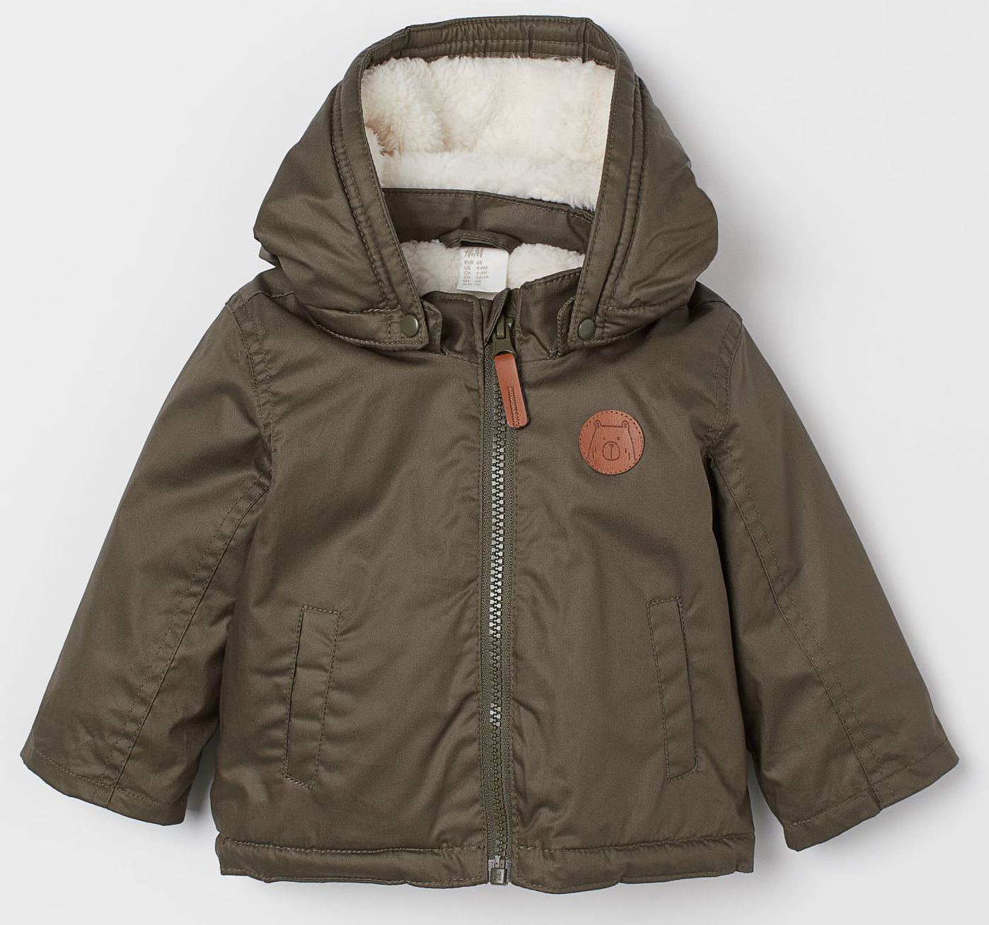 

Демисезонная куртка H&M 0734933 0 80 см Хаки