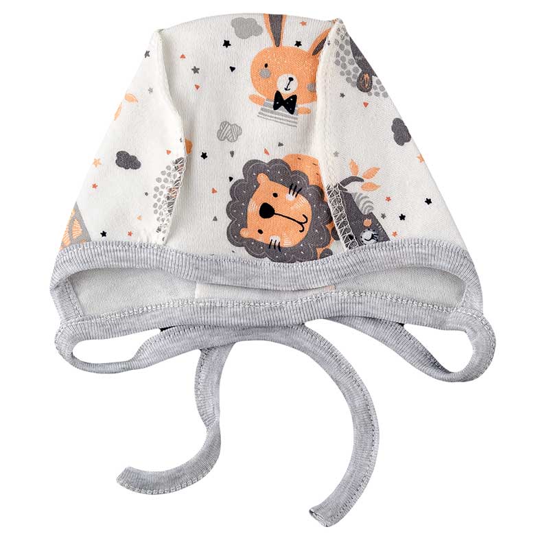 

Чепчик для новорожденного SWEET MARIO 10-01-5 36 см молочный с оранжевым