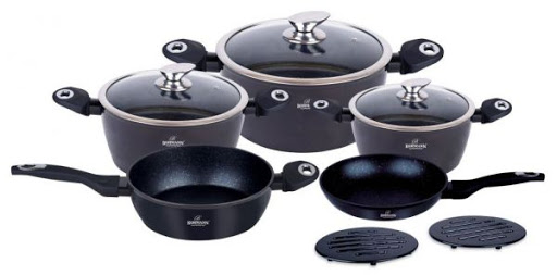 

Комплект посуду Bohmann 10 пр. BH-40Black
