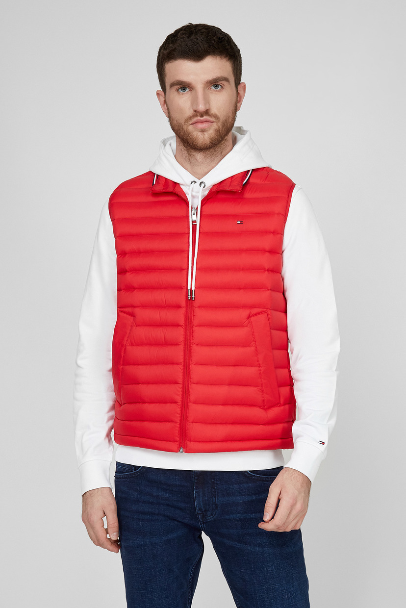 

Мужской красный пуховый жилет PACKABLE DOWN VEST Tommy Hilfiger S MW0MW14607