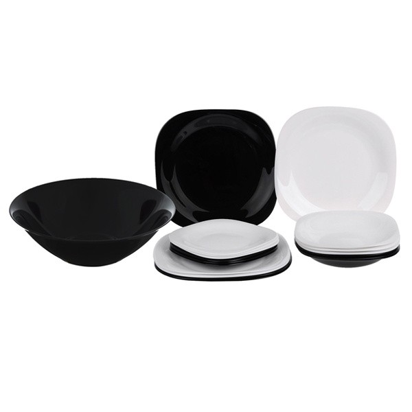 

Сервіз столовий Luminarc Carine Black/White 18 пр. LM-1479n-9017l