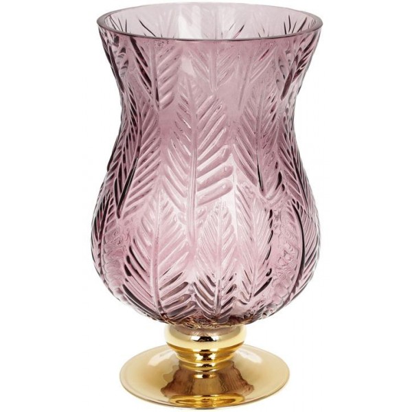 

Ваза декоративная Ancient Glass Розалин 14х15х25см, фиолетовое стекло