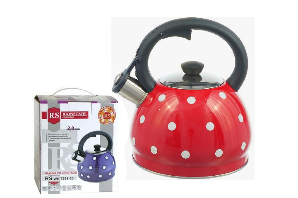 

Чайник Rainstahl 2,0 л Red RS-7638-20