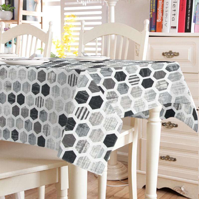 

Скатерть с акриловой пропиткой Mantel Black Honeycomb TT164610 140x240