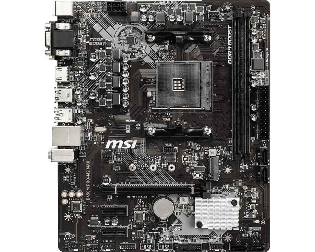 

Материнcкая плата MSI B450M_PRO-M2_MAX sAM4 B450 2xDDR4 HDMI-DVI-VGA mATX (JN63B450M_PRO-M2_MAX)