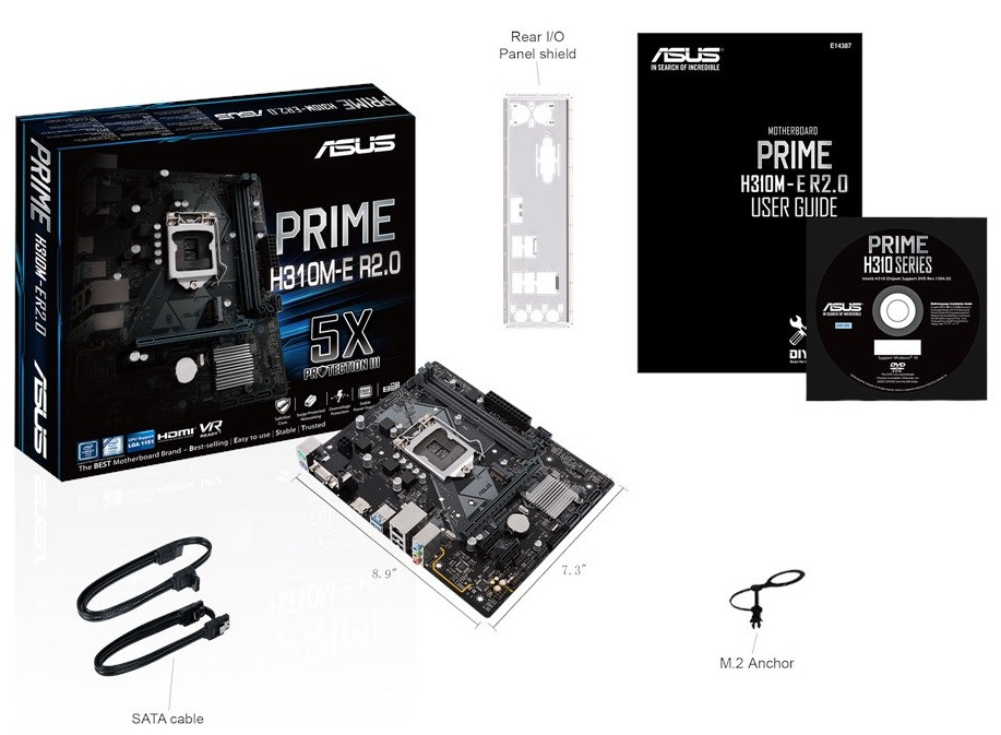 

Материнcкая плата ASUS PRIME_H310M-E_R2.0 s1151 H310 2xDDR4 HDMI-VGA mATX (JN63PRIME_H310M-E_R2.0)