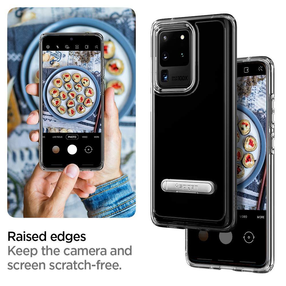 

Чехол Spigen для Galaxy S20 Ultra Ultra Hybrid S, Crystal Clear