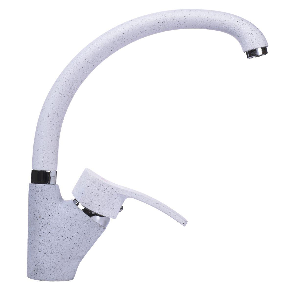 

Смеситель для кухни GLQU-0203S-BIG-7-WHITE QUEENSLAND Globus Lux Белый (000019218)