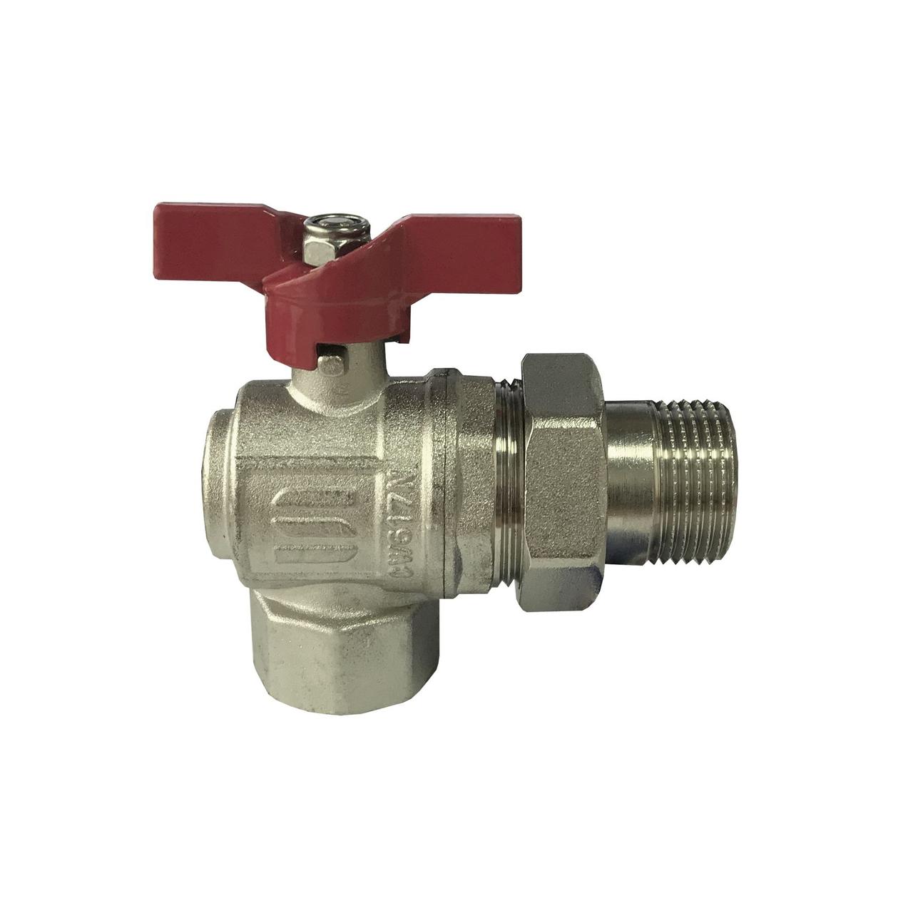 

Кран шаровый угловой с американкой 1 Selba (000015716)