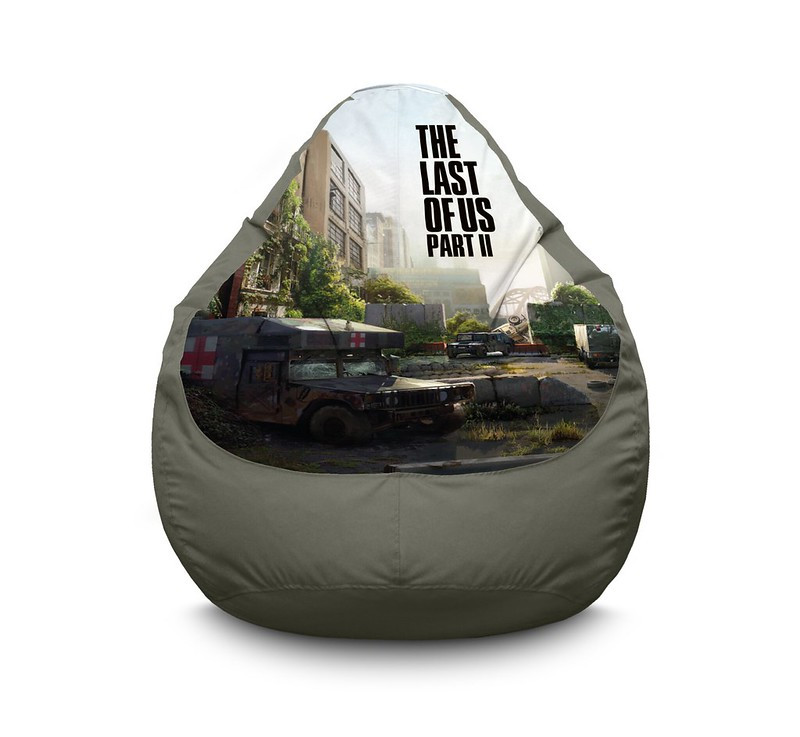 

Кресло мешок iPuff "The Last of Us. City" Оксфорд XXXL (100х135 см) Светло-серый