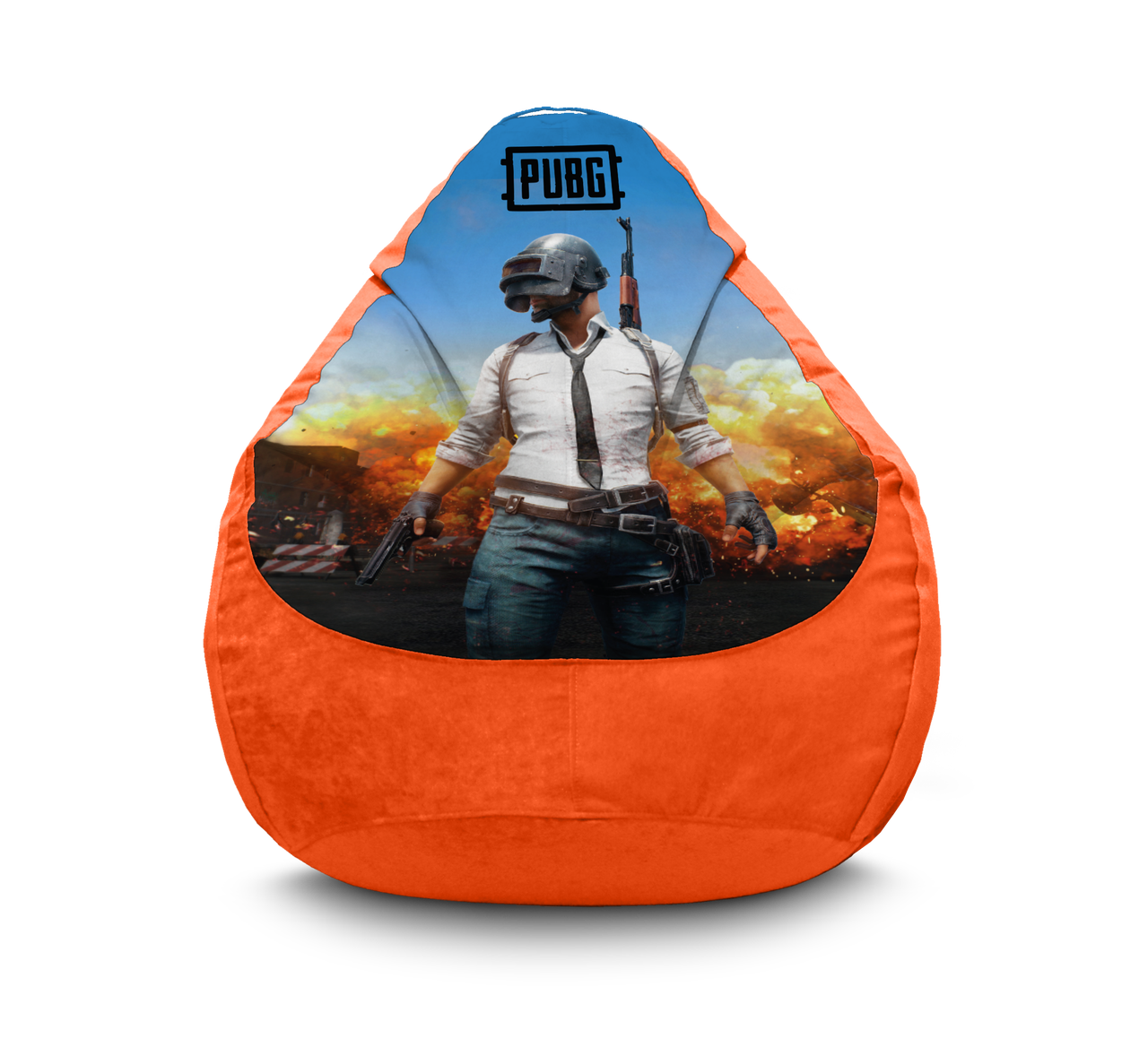 

Кресло мешок iPuff "PUBG. Hero" Флок XXL (90х125 см) Оранжевый