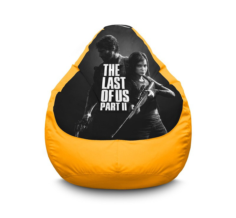 

Кресло мешок iPuff "The Last of Us. Ellie and Joel" Оксфорд XL (80x110 см) Желтый