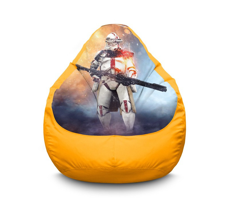 

Кресло мешок iPuff "Star Wars. Stormtroopers 3" Оксфорд XL (80x110 см) Желтый
