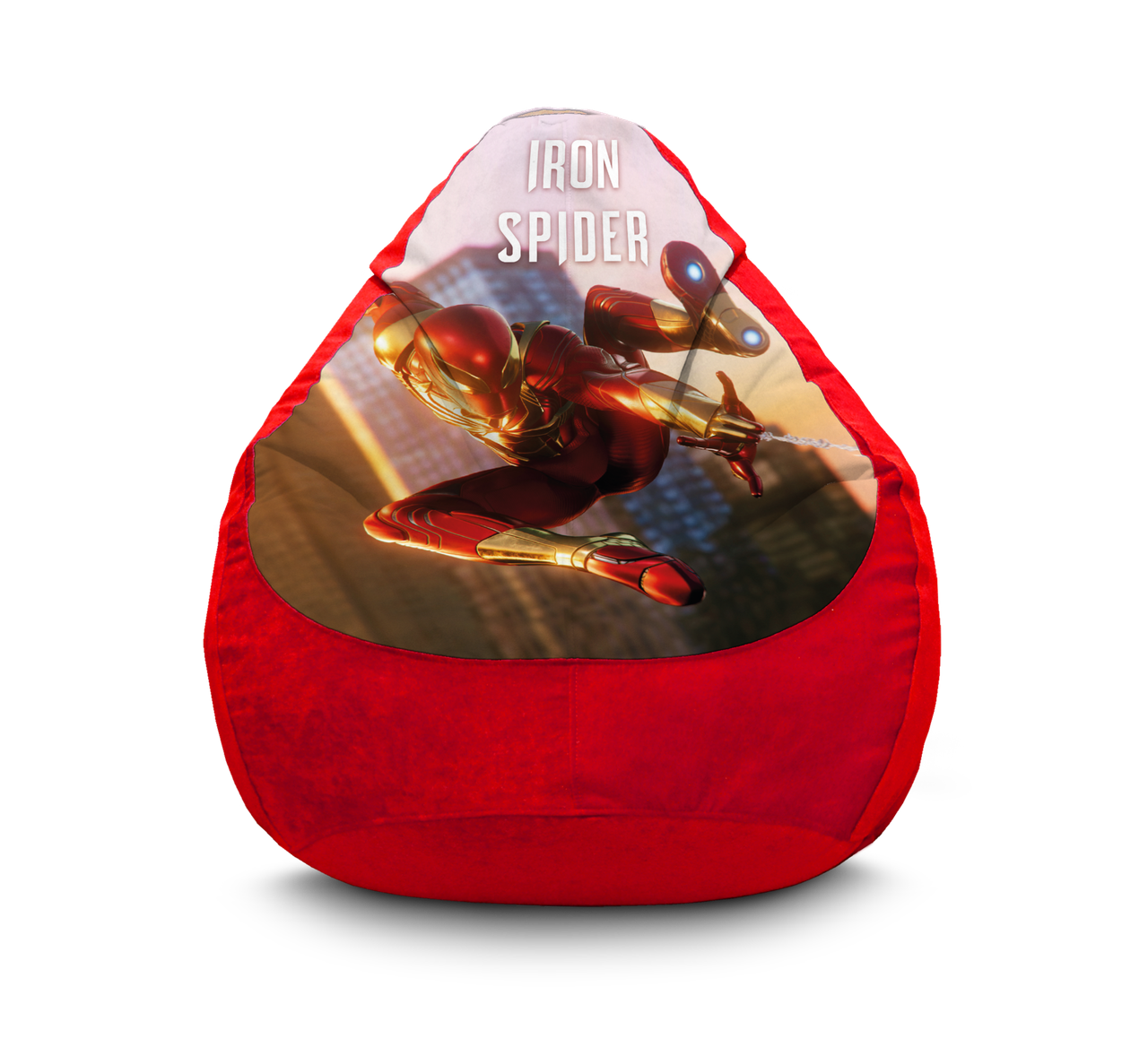 

Кресло мешок iPuff "Iron Spider" Флок XXXL (100х135 см) Красный