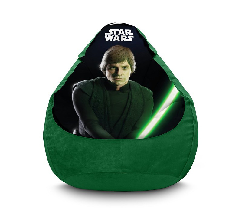

Кресло мешок iPuff "Star Wars. Luke Skywalker" Флок XL (80x110 см) Зелёный