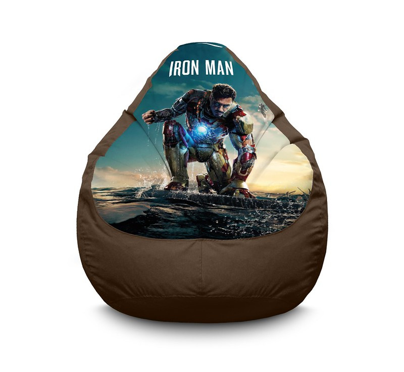 

Кресло мешок iPuff "Iron Man 3" Оксфорд XXL (90х125 см) Коричневый