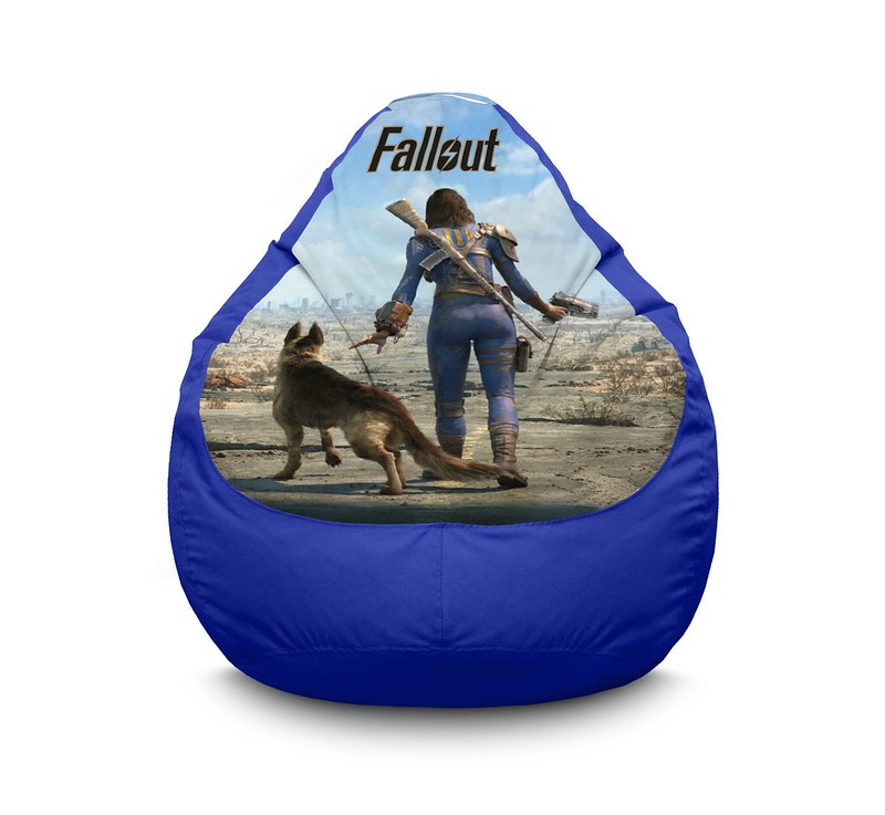 

Кресло мешок iPuff "Fallout. Hero" Оксфорд XXL (90х125 см) Синий