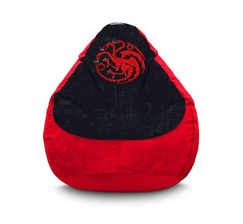 

Кресло мешок iPuff "Game of Thrones. House Targaryen" Флок XXL (90х125 см) Красный
