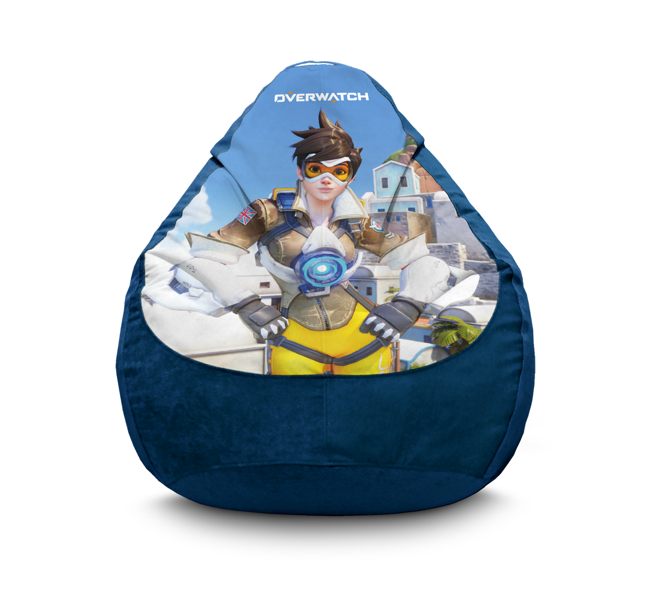 

Кресло мешок iPuff "Overwatch. Tracer. Flok" Флок XXL (90х125 см) Синий