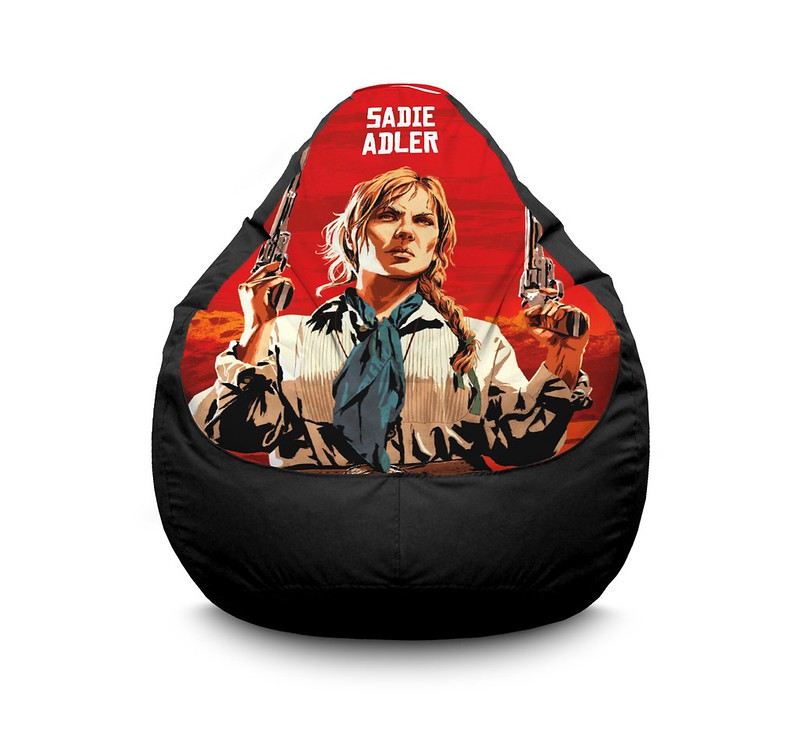 

Кресло мешок iPuff "RDR 2. Sadie Adler" Оксфорд XXXL (100х135 см) Черный