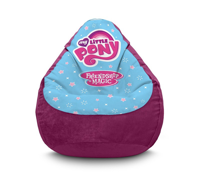

Кресло мешок iPuff "My Little Pony. Logo" Флок XXXL (100х135 см) Сиреневый