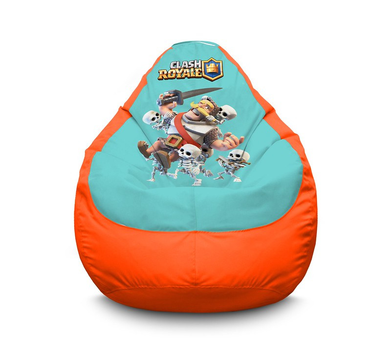 

Кресло мешок iPuff "Clash Royale. Knight" Оксфорд XXXL (100х135 см) Оранжевый