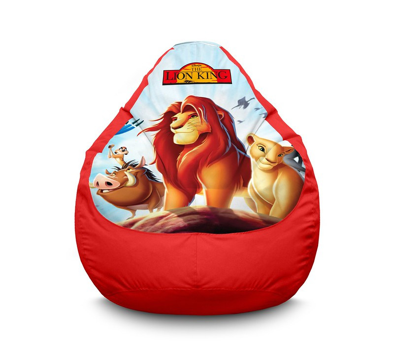 

Кресло мешок iPuff "Lion King. Mufasa and Nala" Оксфорд L (70x100 см) Красный