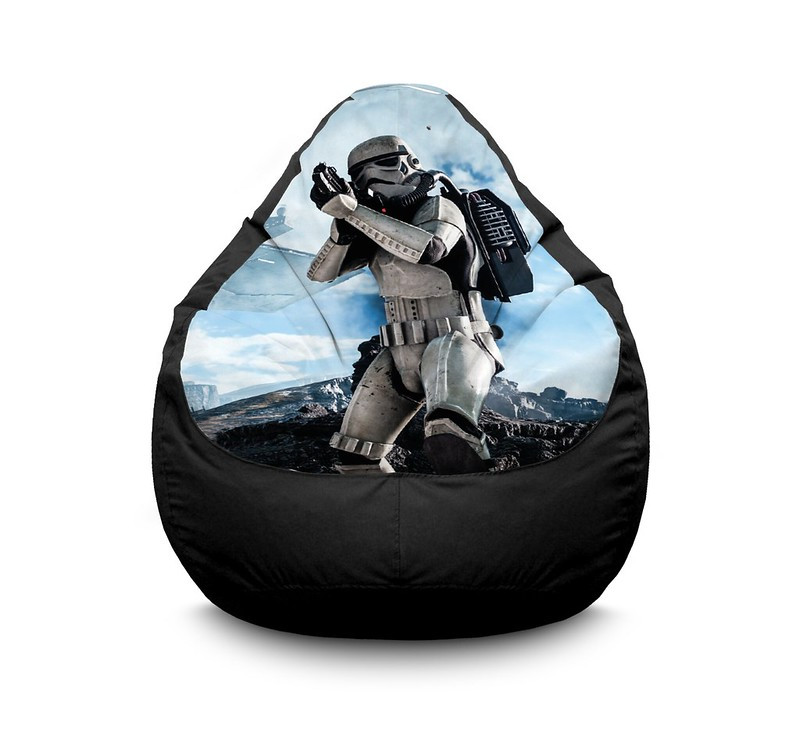 

Кресло мешок iPuff "Star Wars. Stormtroopers 7" Оксфорд XL (80x110 см) Серый