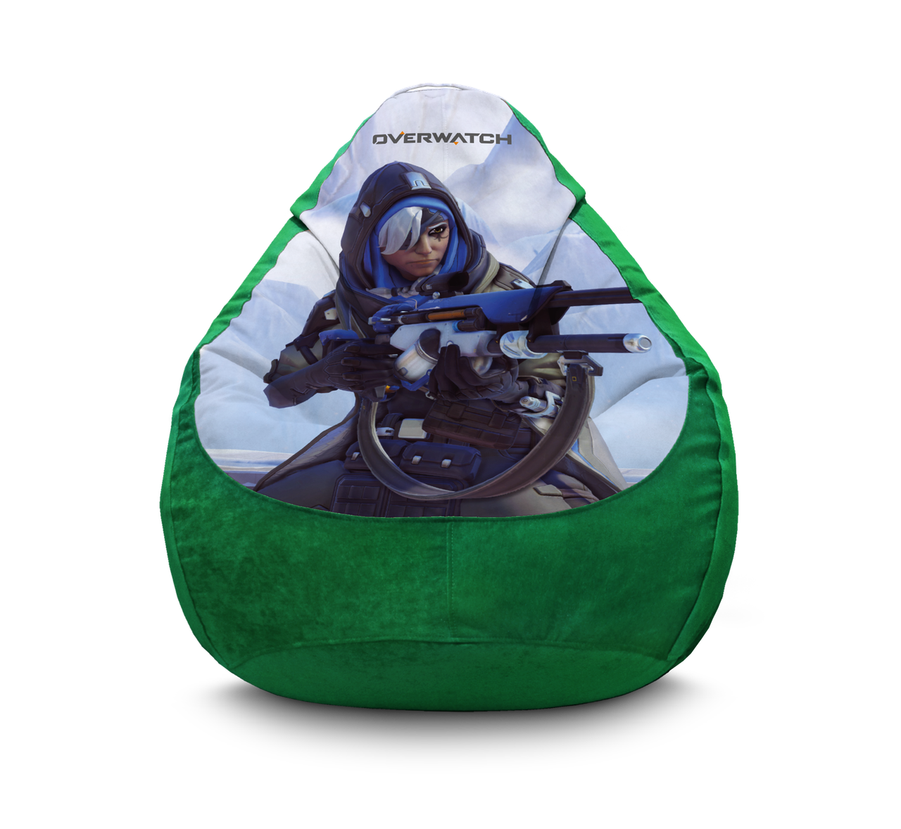 

Кресло мешок iPuff "Overwatch. Ana" Флок XXL (90х125 см) Зелёный