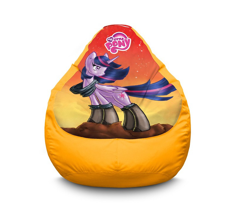 

Кресло мешок iPuff "My Little Pony. Twilight Sparkle orange" Оксфорд XL (80х110 см) Желтый