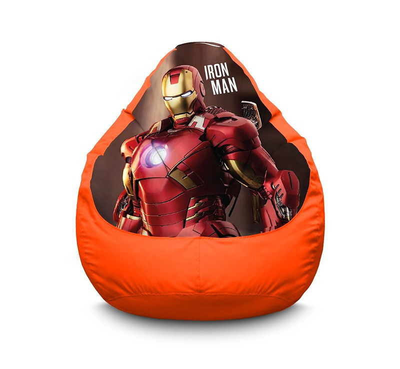 

Кресло мешок iPuff "Iron Man. Warrior" Оксфорд XXL (90х125 см) Оранжевый