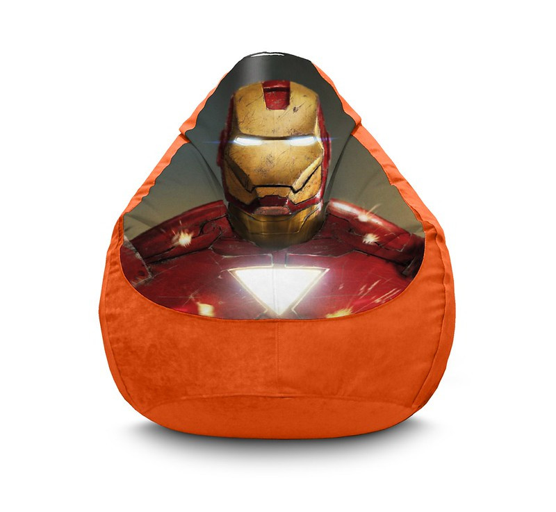 

Кресло мешок iPuff "Iron Man. Mask" Флок XXXL (100х135 см) Оранжевый