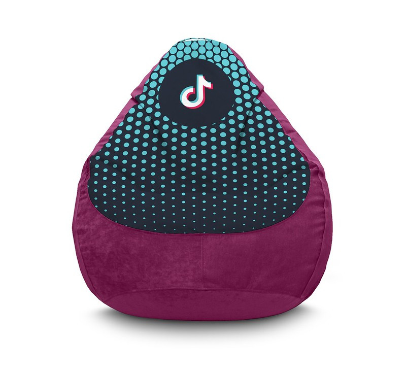 

Кресло мешок iPuff "Tik Tok. Halftone. Violet" Флок XXL (90х125 см) Фиолетовый