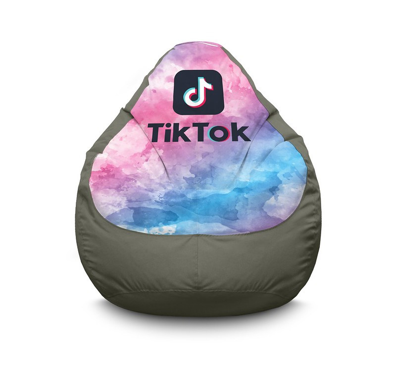 

Кресло мешок iPuff "Tik Tok. Watercolor. Gray" Оксфорд XXXL (100х135 см) Серый