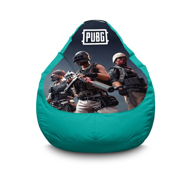 

Кресло мешок iPuff "PUBG. Team 2" Оксфорд XXL (90х125 см) Бирюзовый