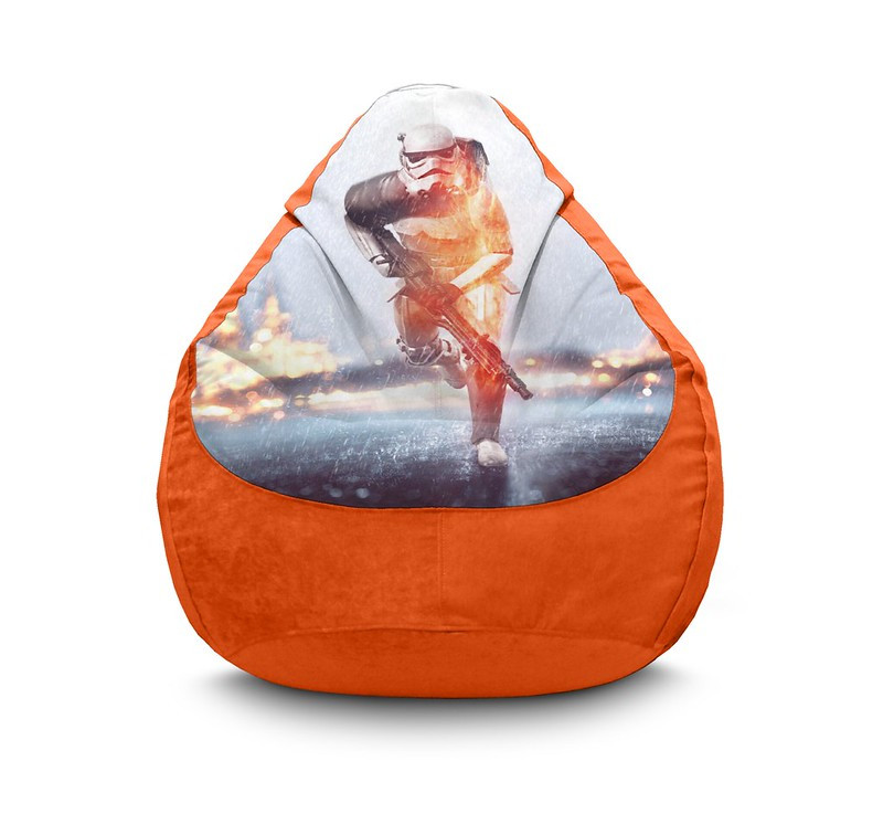 

Кресло мешок iPuff "Star Wars. Stormtroopers 6" Флок XXL (90х125 см) Оранжевый