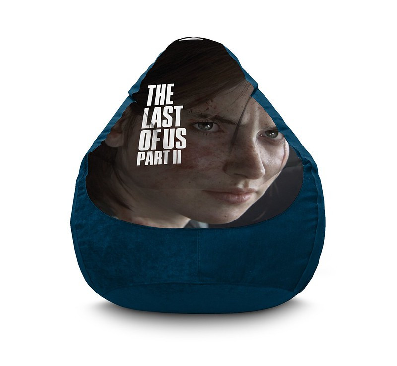 

Кресло мешок iPuff "The Last of Us. Ellie" Флок XL (80x110 см) Синий