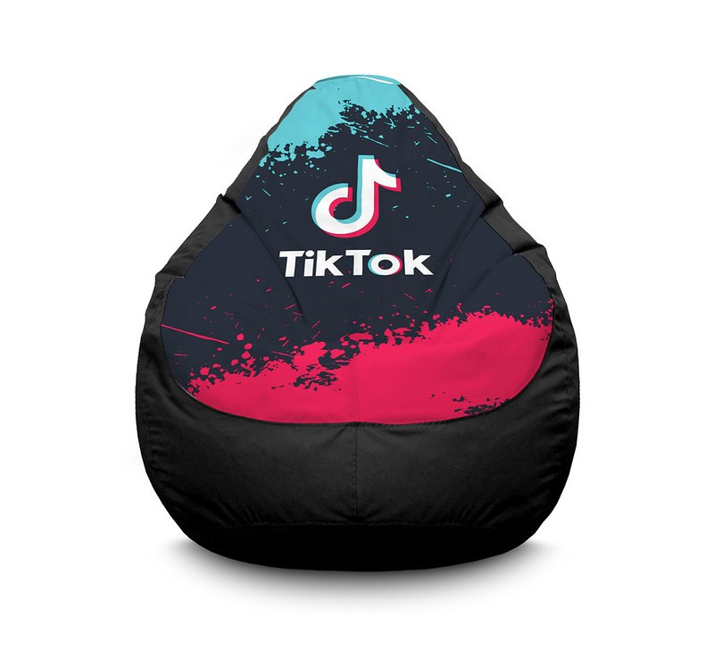 

Кресло мешок iPuff "Tik Tok. Splash. Black" Оксфорд XXXL (100х135 см) Черный