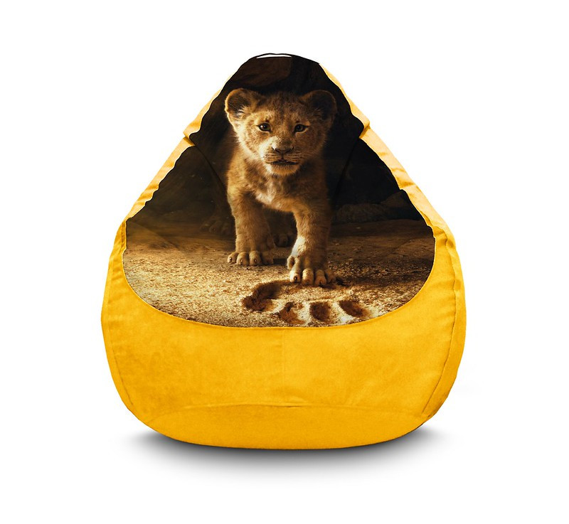 

Кресло мешок iPuff "Lion King. 2019" Флок XXXL (100х135 см) Желтый