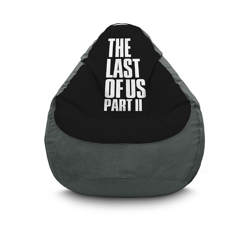 

Кресло мешок iPuff "The Last of Us. Logo" Флок XXXL (100х135 см) Серый