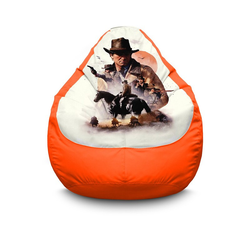 

Кресло мешок iPuff "RDR 2. Collage" Оксфорд XXXL (100х135 см) Оранжевый