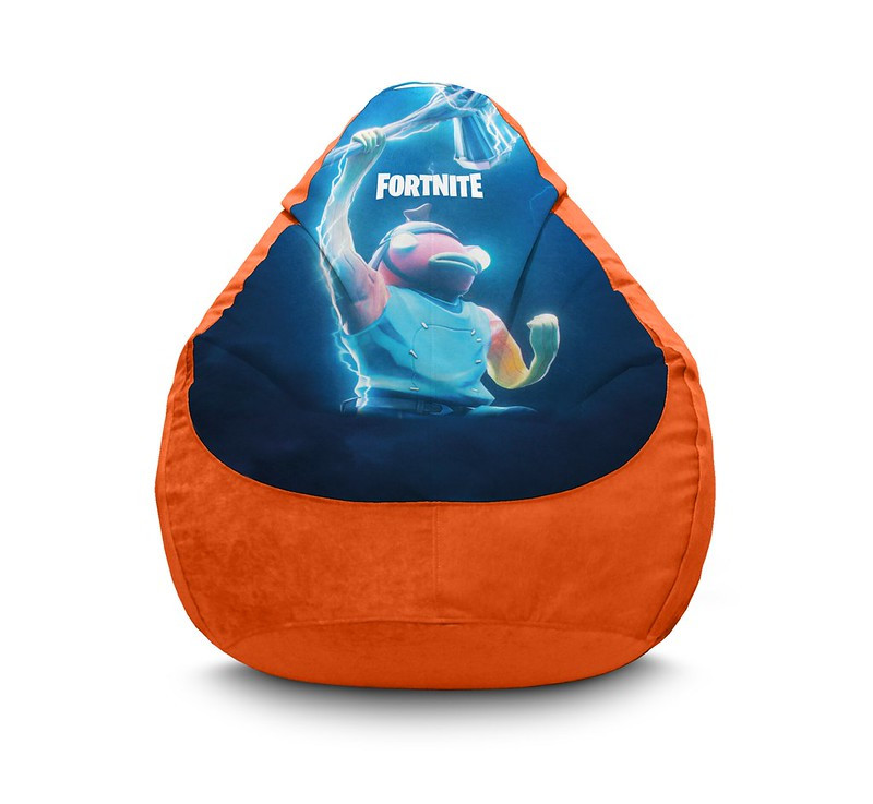 

Кресло мешок iPuff "Fortnite. Fishstick" Флок XXXL (100х135 см) Оранжевый