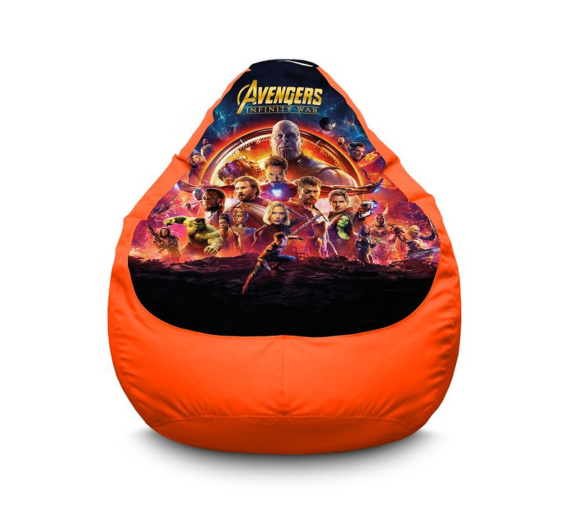 

Кресло мешок iPuff "Avengers. Infinity war" Оксфорд XXL (90х125 см) Оранжевый