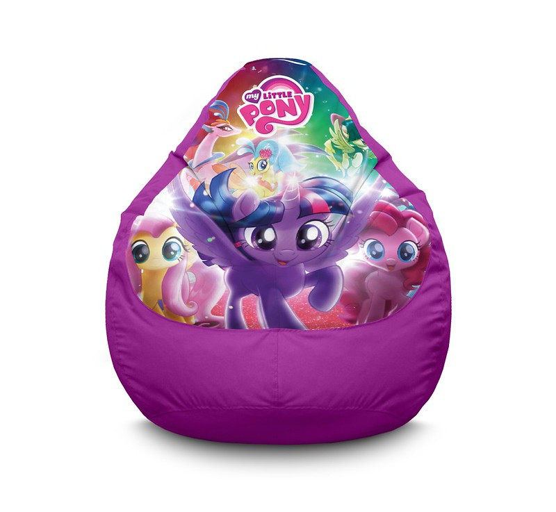 

Кресло мешок iPuff "My Little Pony. Characters" Оксфорд L (70x100 см) Сиреневый