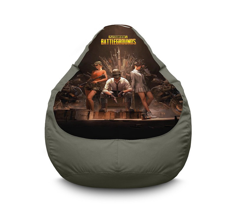

Кресло мешок iPuff "PUBG. Throne" Оксфорд XXXL (100х135 см) Серый